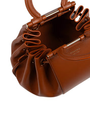 FERRAGAMO GANCIO LEATHER TOP HANDLE BAG