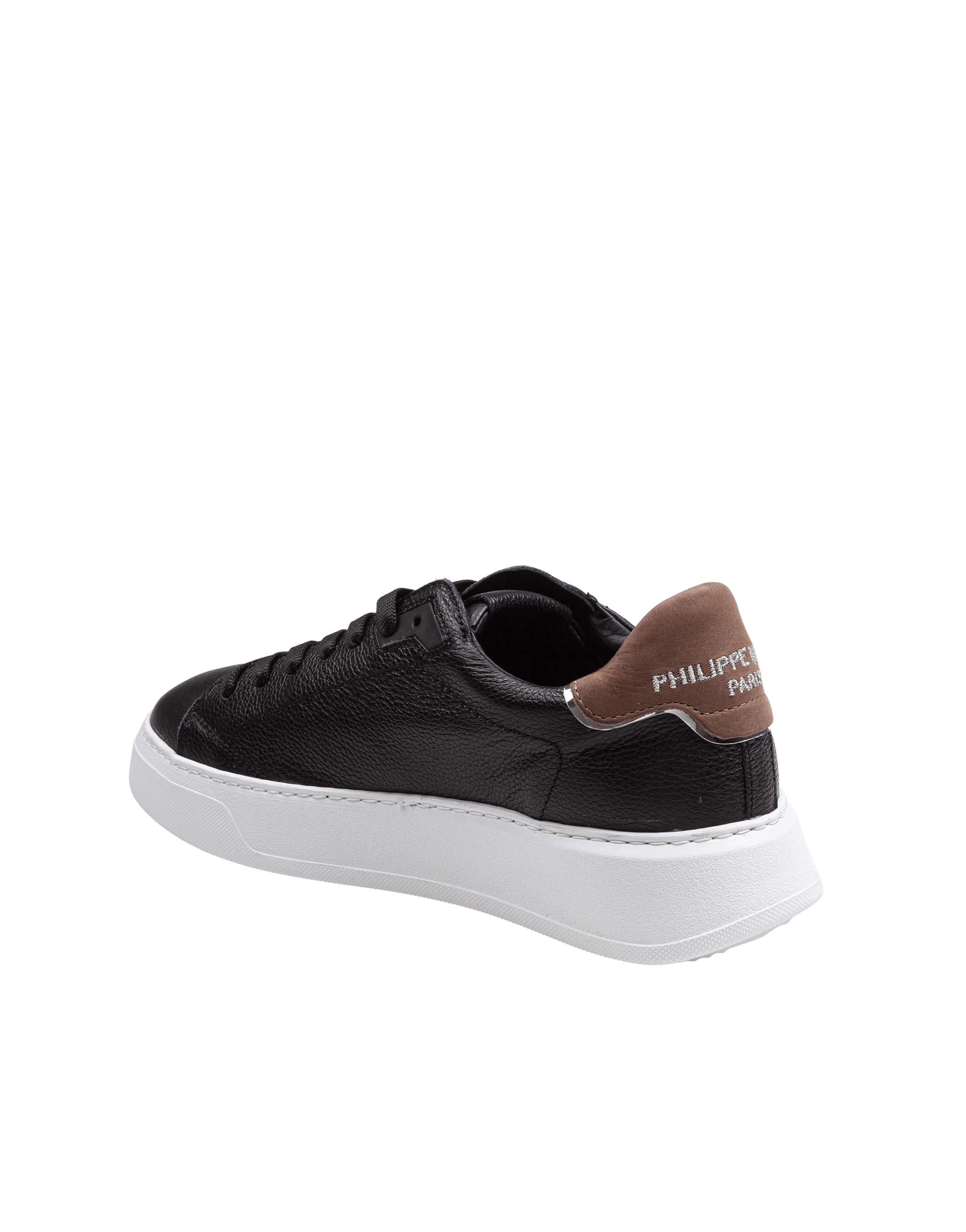 PHILIPPE MODEL SNEAKERS TEMPLE LOW IN PELLE