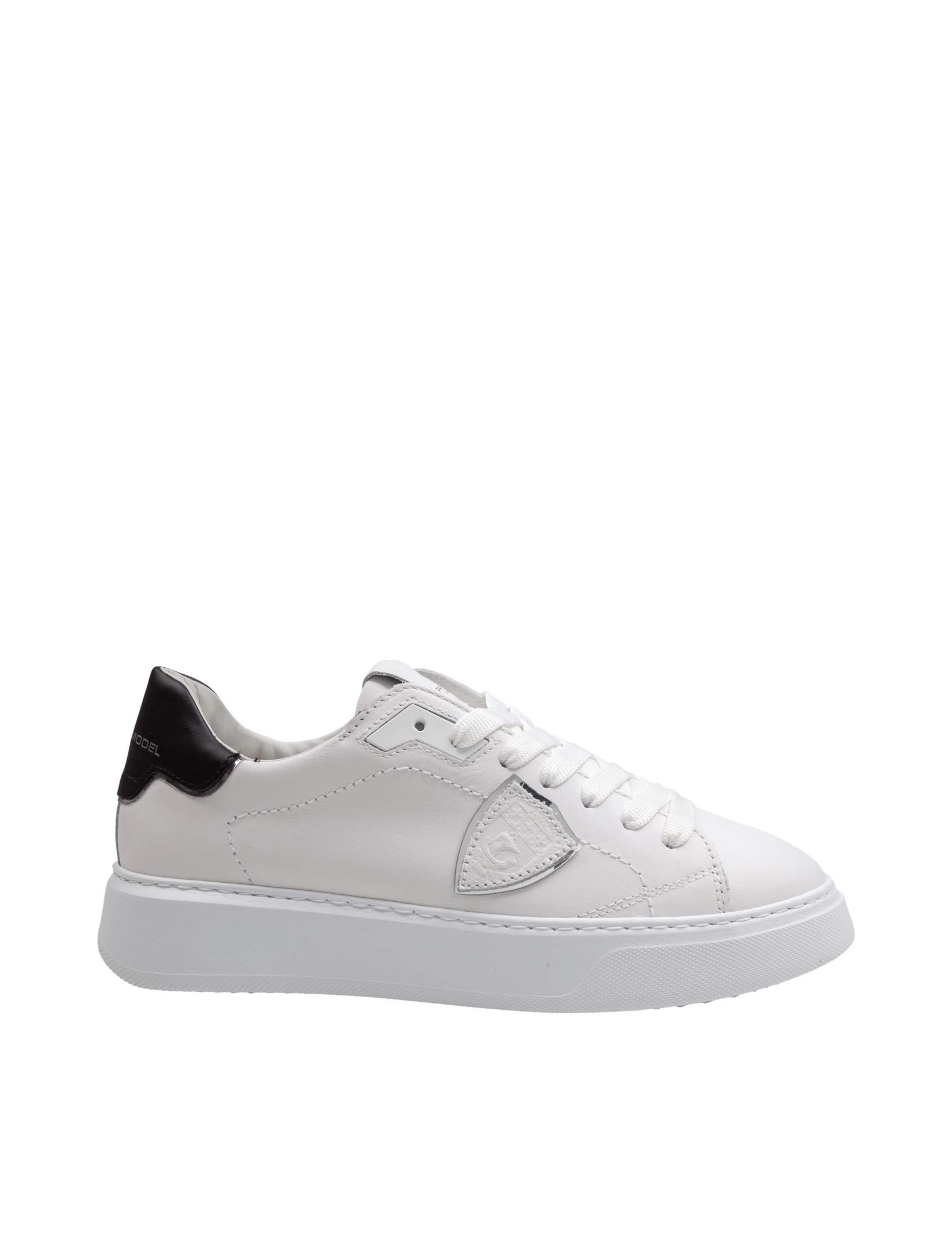 PHILIPPE MODEL SNEAKERS TEMPLE LOW IN PELLE