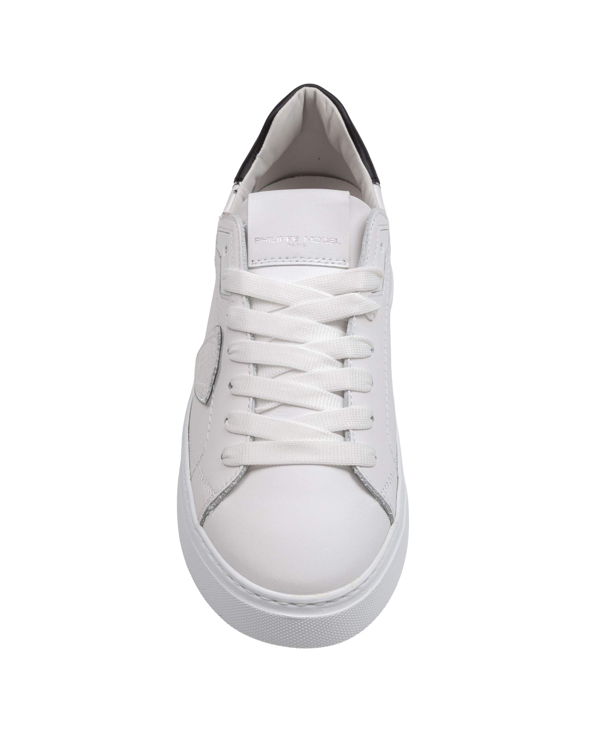 PHILIPPE MODEL SNEAKERS TEMPLE LOW IN PELLE