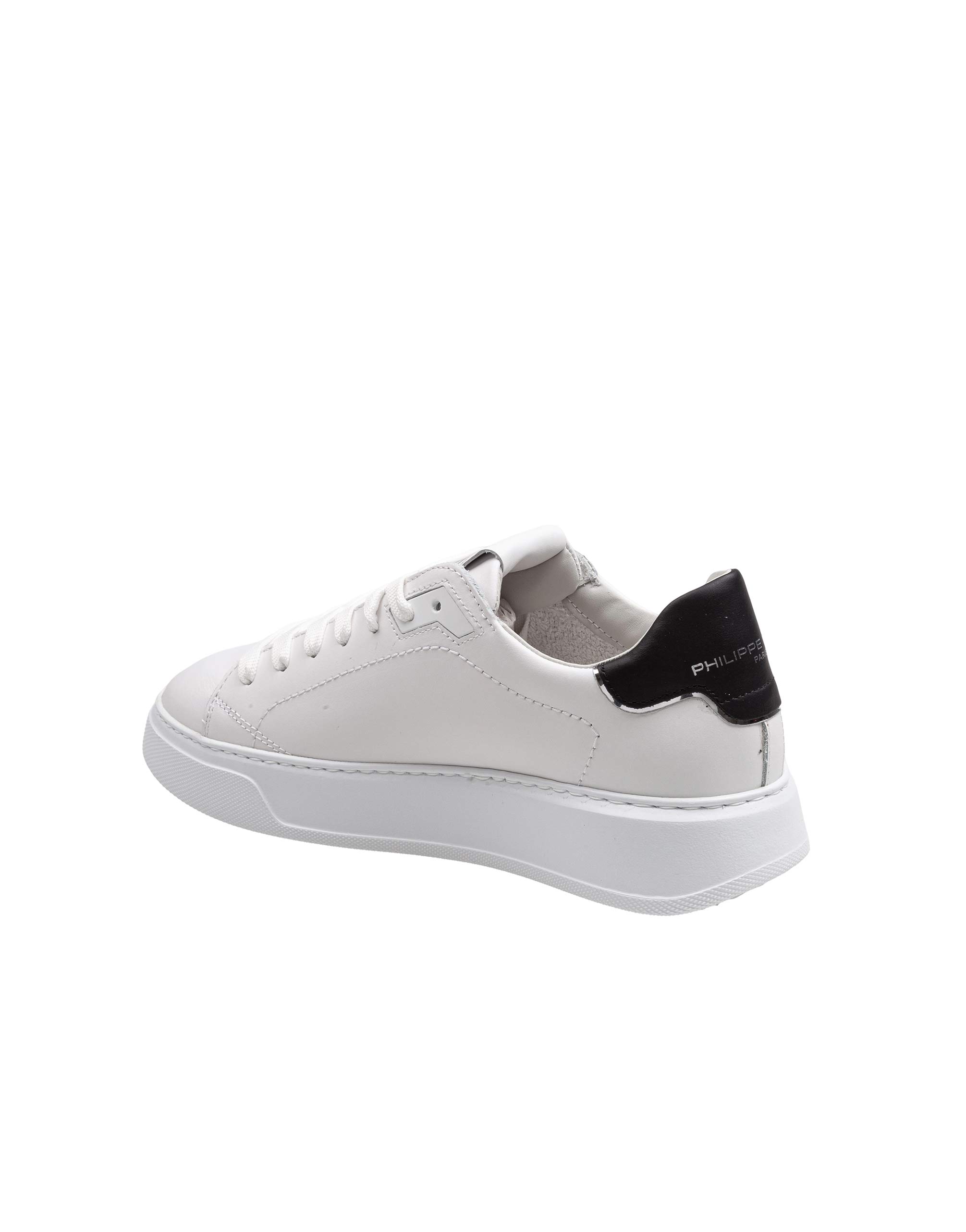 PHILIPPE MODEL SNEAKERS TEMPLE LOW IN PELLE