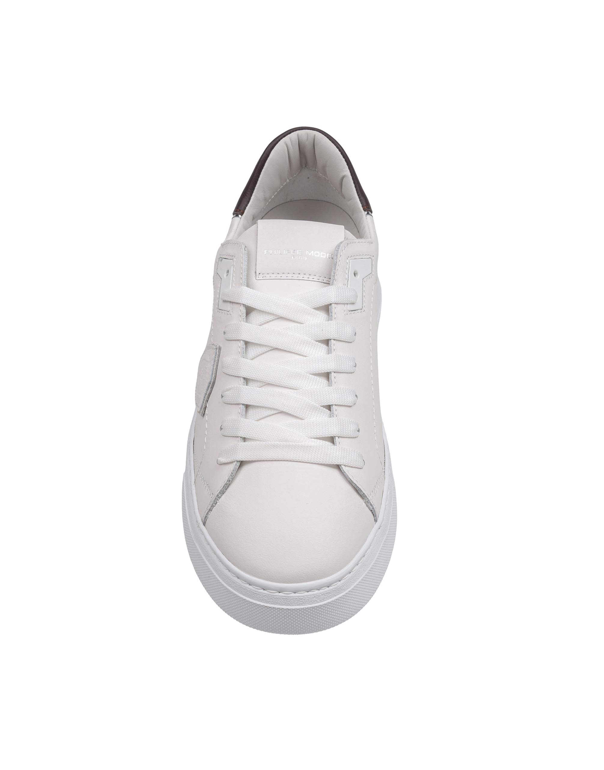 PHILIPPE MODEL SNEAKERS TEMPLE LOW IN PELLE