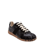 MAISON MARGIELA SNEAKERS REPLICA NERA CON DETTAGLI IN CONTRASTO