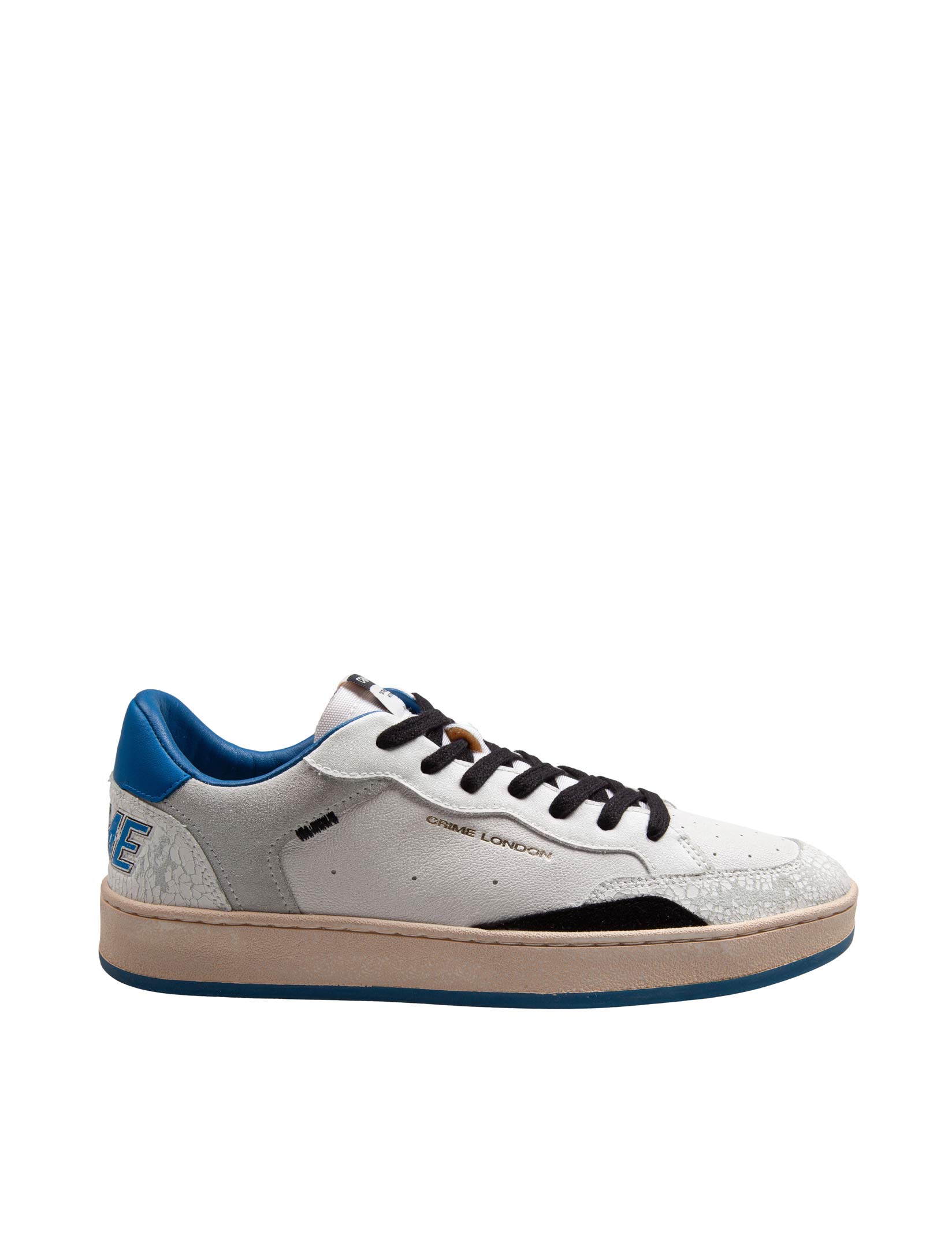 CRIME CHELSEA LEATHER AND SUEDE SNEAKERS