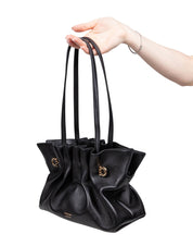 FERRAGAMO BORSA SOFT SH S IN PELLE COLORE NERO