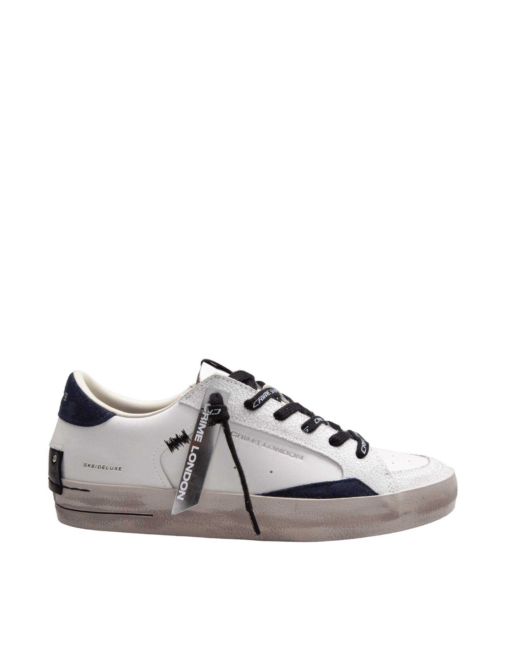 CRIME SK8 DELUXE LEATHER AND SUEDE SNEAKERS