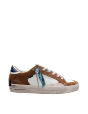 CRIME SK8 DELUXE LEATHER AND SUEDE SNEAKERS IN TAN