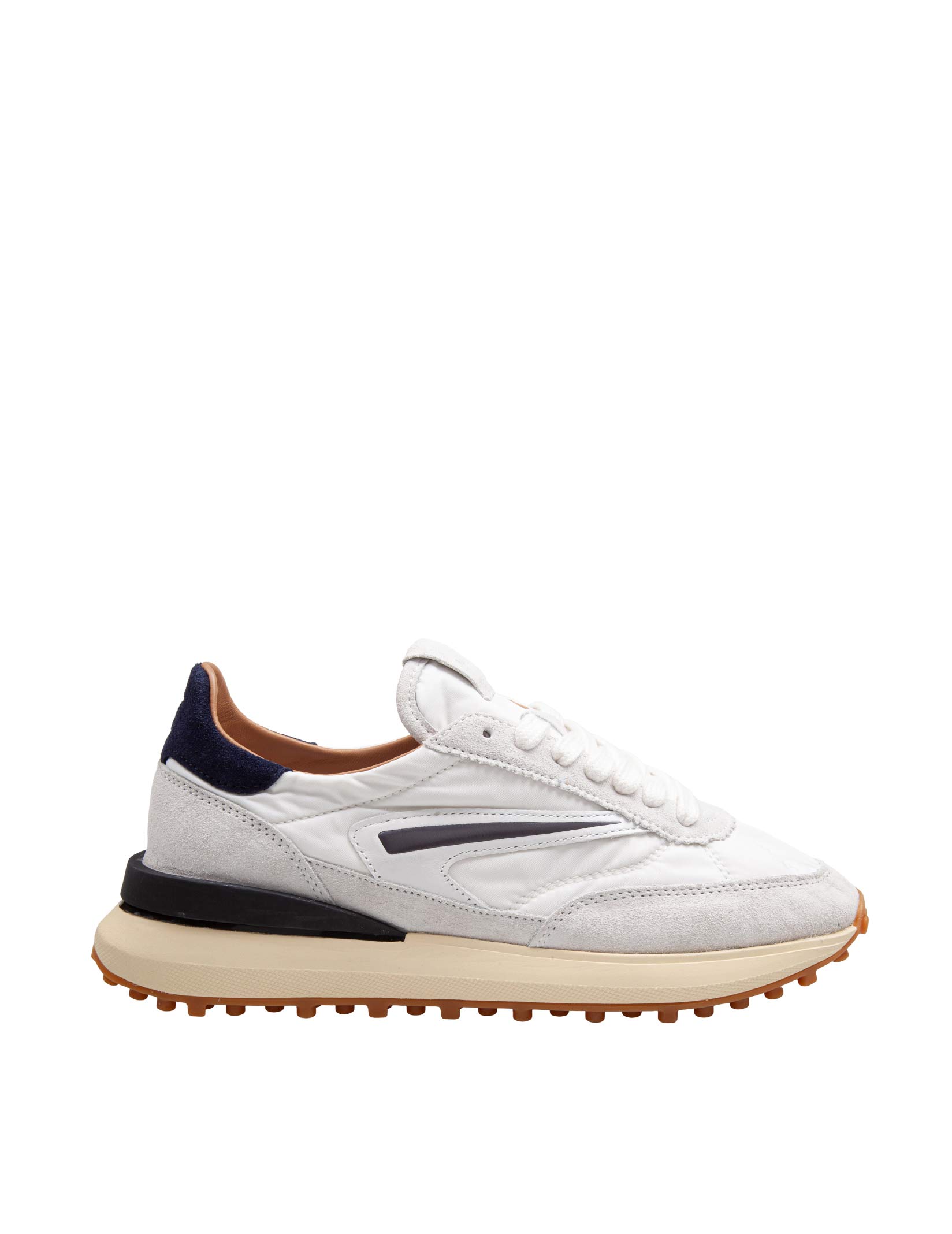 D.A.T.E. ATLETA NYLON AND SUEDE SNEAKERS