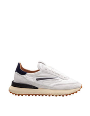 D.A.T.E. ATLETA NYLON AND SUEDE SNEAKERS