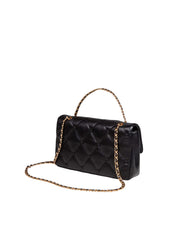 TORY BURCH SPANNA BUNNY KNOT QUILTED LEATHER BAG