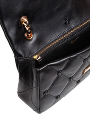 TORY BURCH SPANNA BUNNY KNOT QUILTED LEATHER BAG
