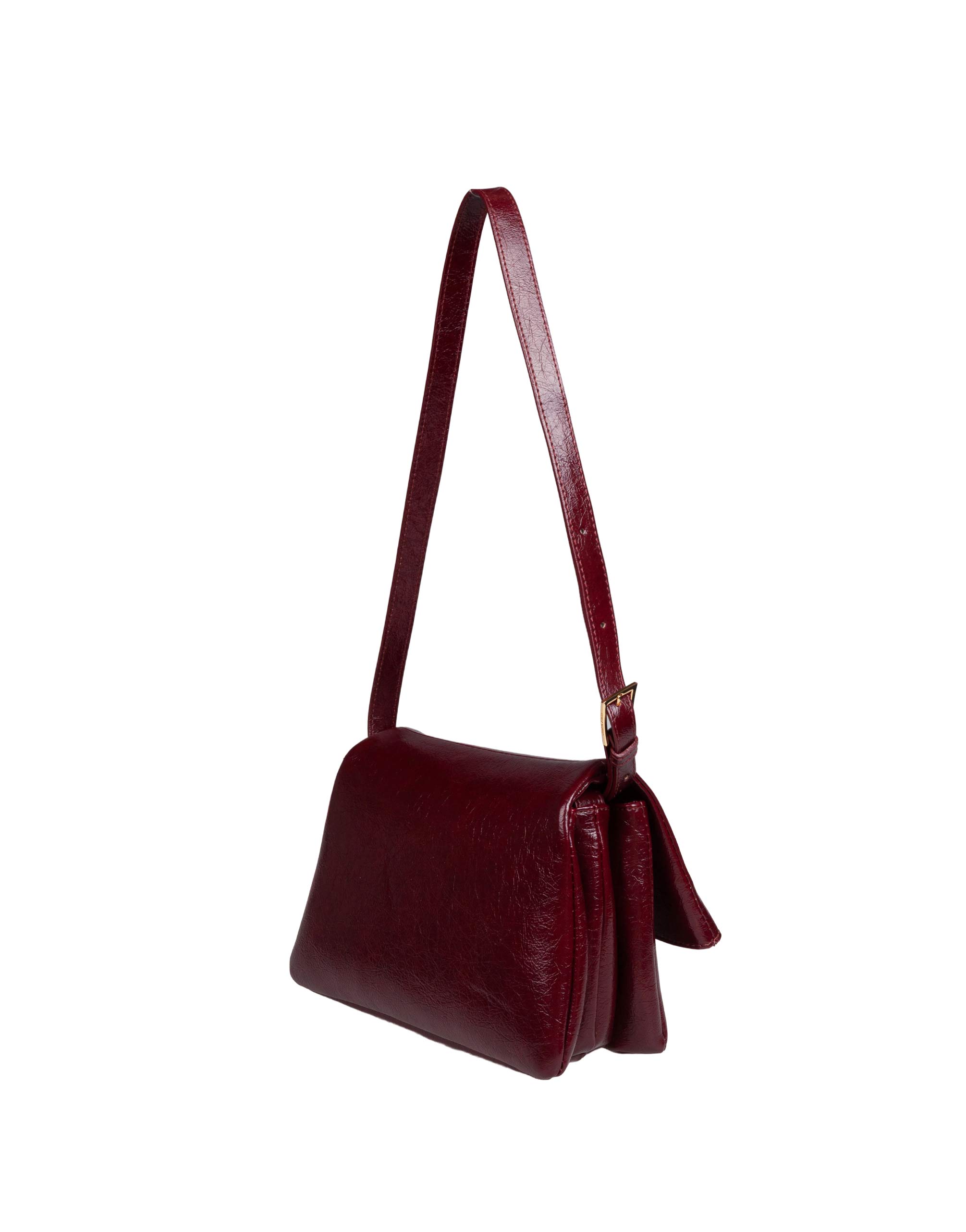 THEMOIRè BORSA A SPALLA CHIO SMALL IN PELLE VEGANA STROPICCIATA
