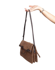 BORBONESE CROSSOVER BAG IN SUEDE OP