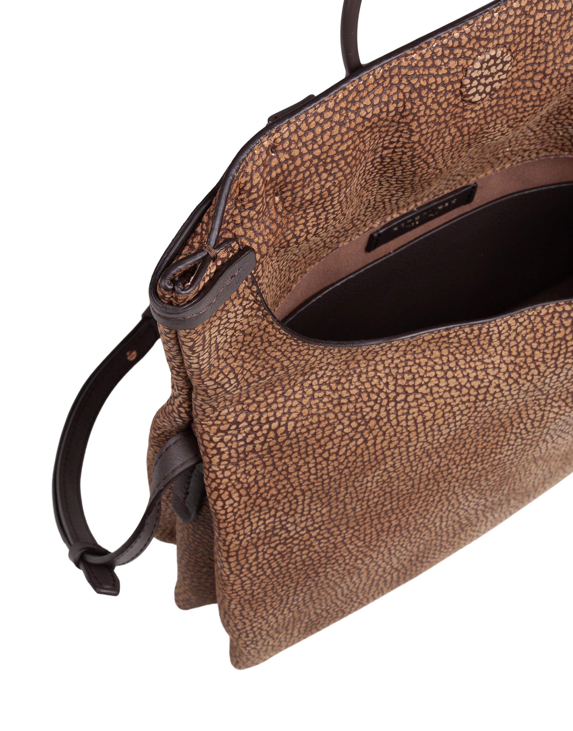 BORBONESE CROSSOVER BAG IN SUEDE OP