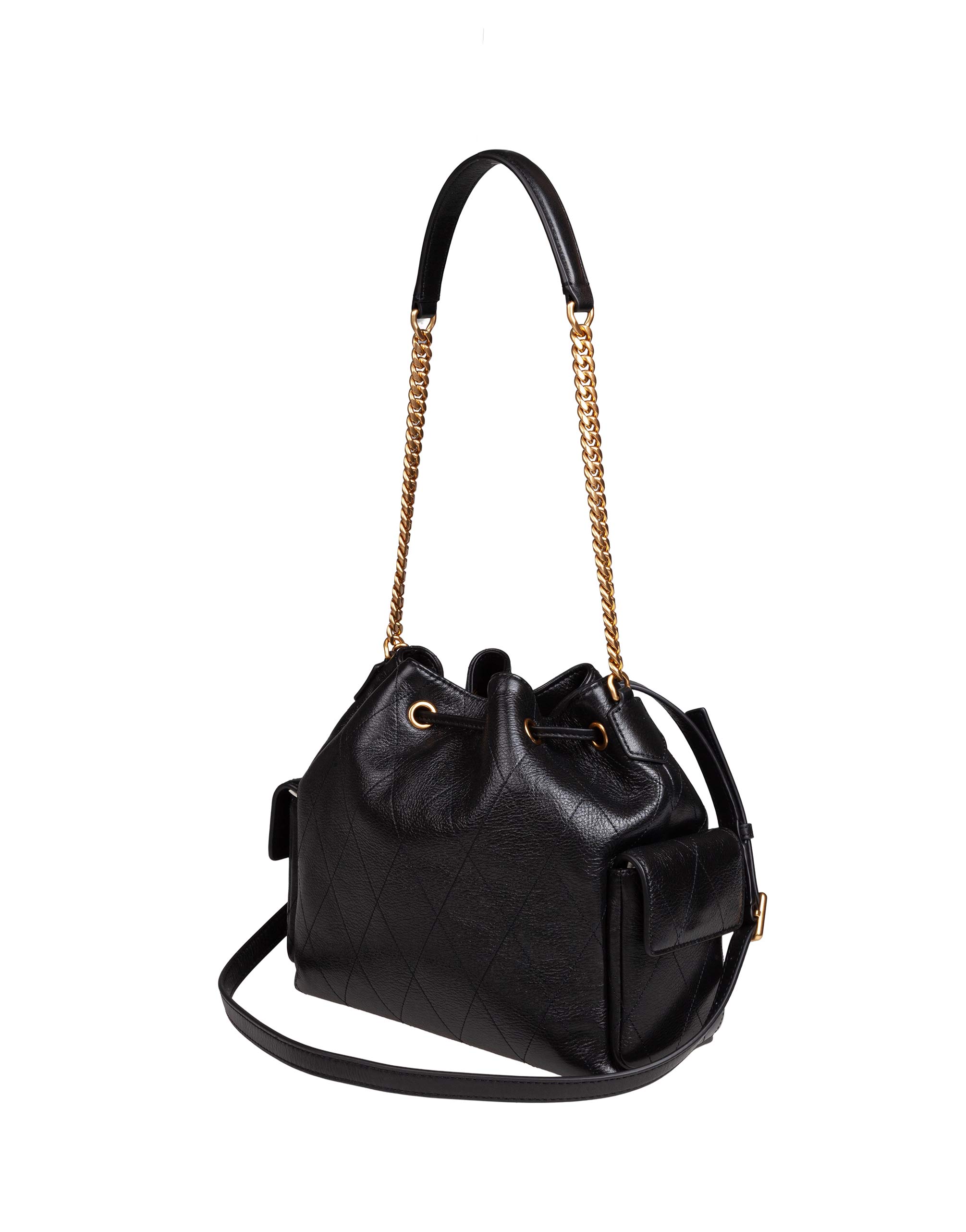 TORY BURCH CHARLIE QUILTED BUCKET BAG