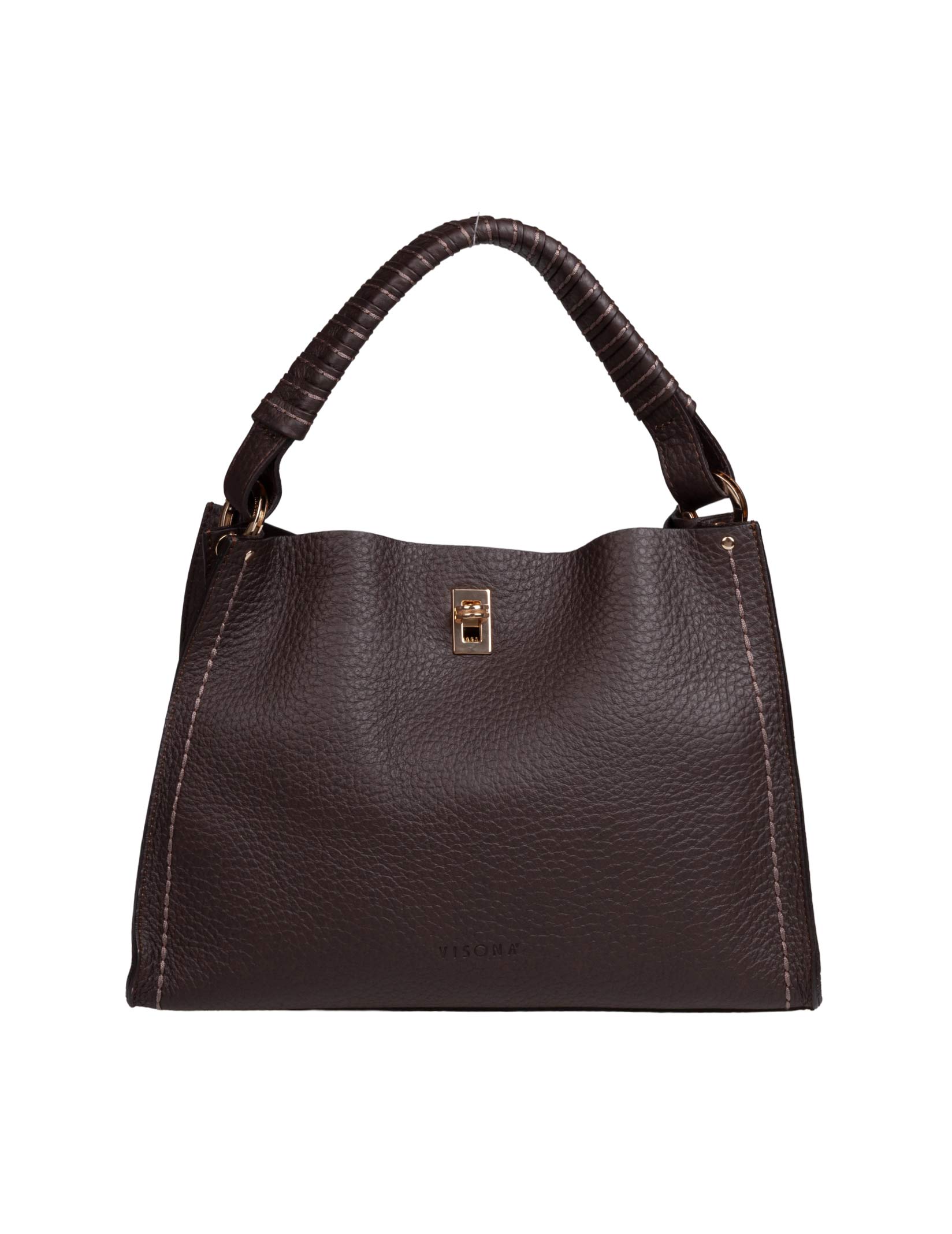 VISONA BORSA A MANO MIA IN PELLE T.MORO
