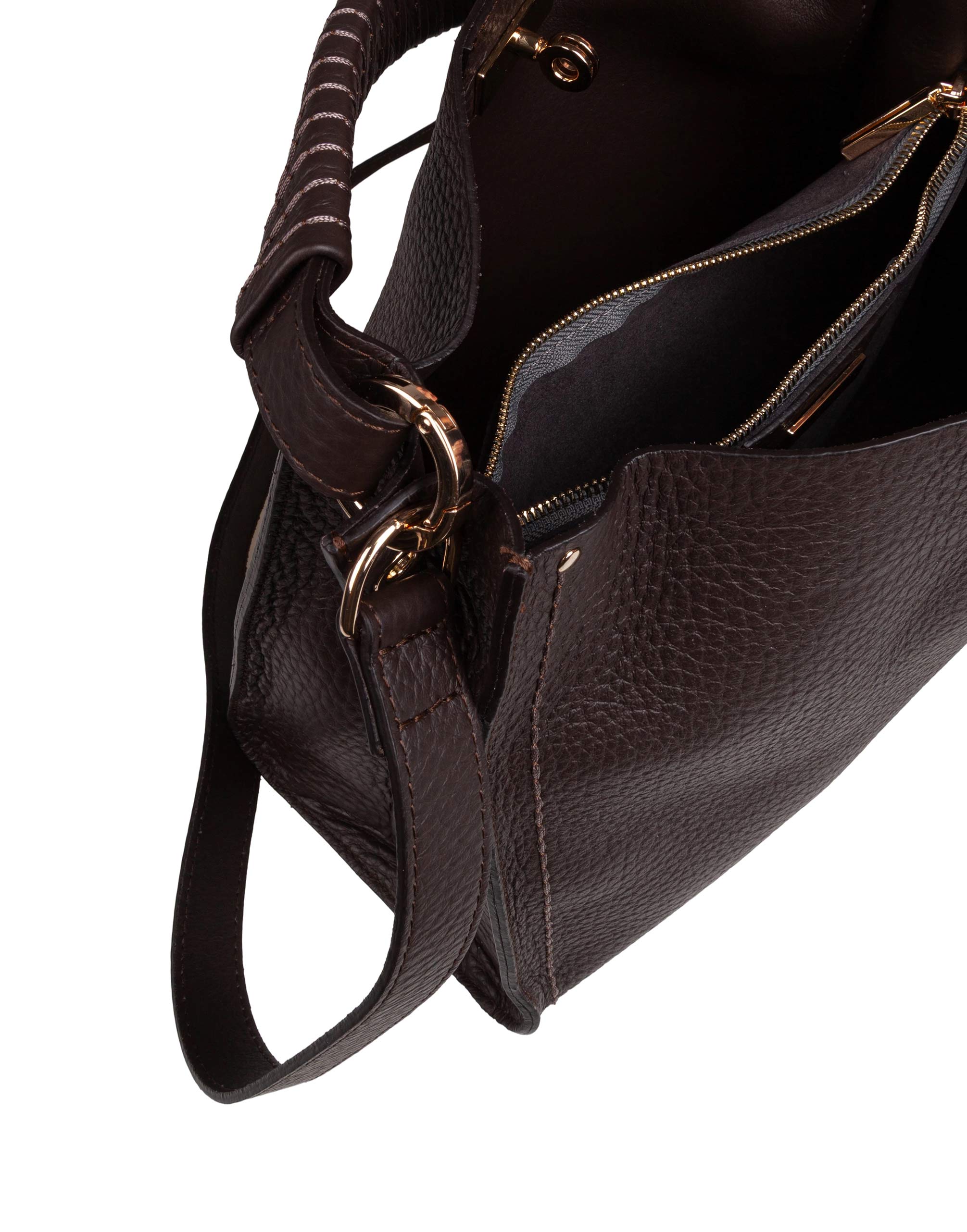 VISONA BORSA A MANO MIA IN PELLE T.MORO
