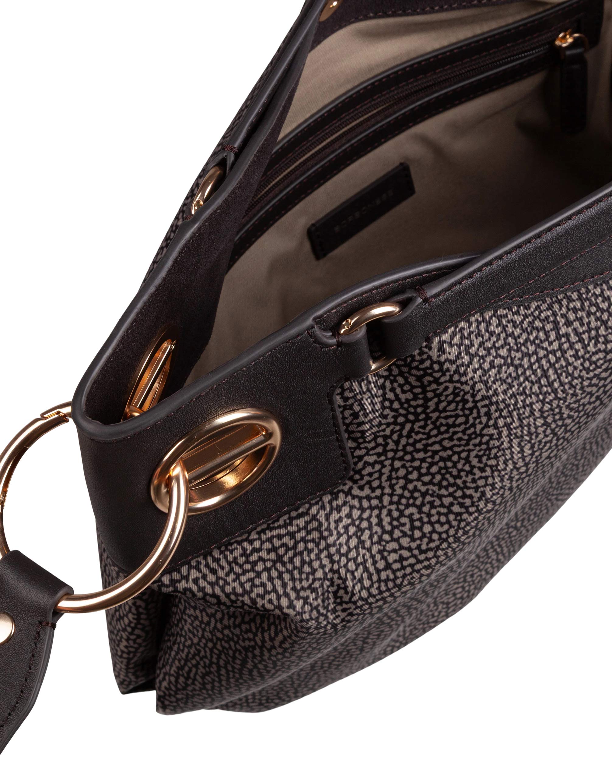 BORBONESE BORSA A MANO LONDON M IN TESSUTO OP