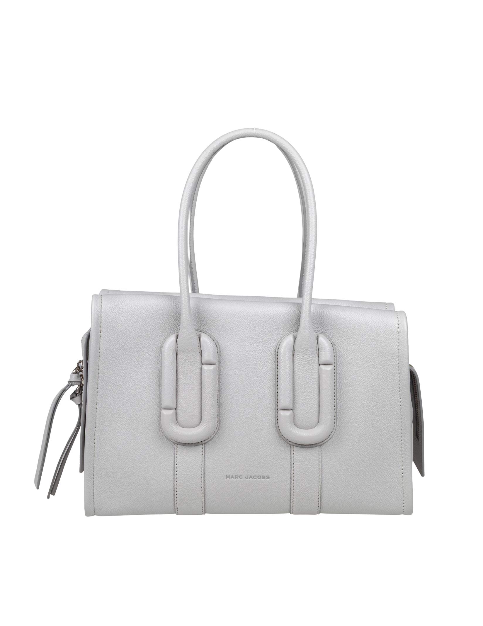MARC JACOBS CITY TOTE IN PELLE GRIGIA
