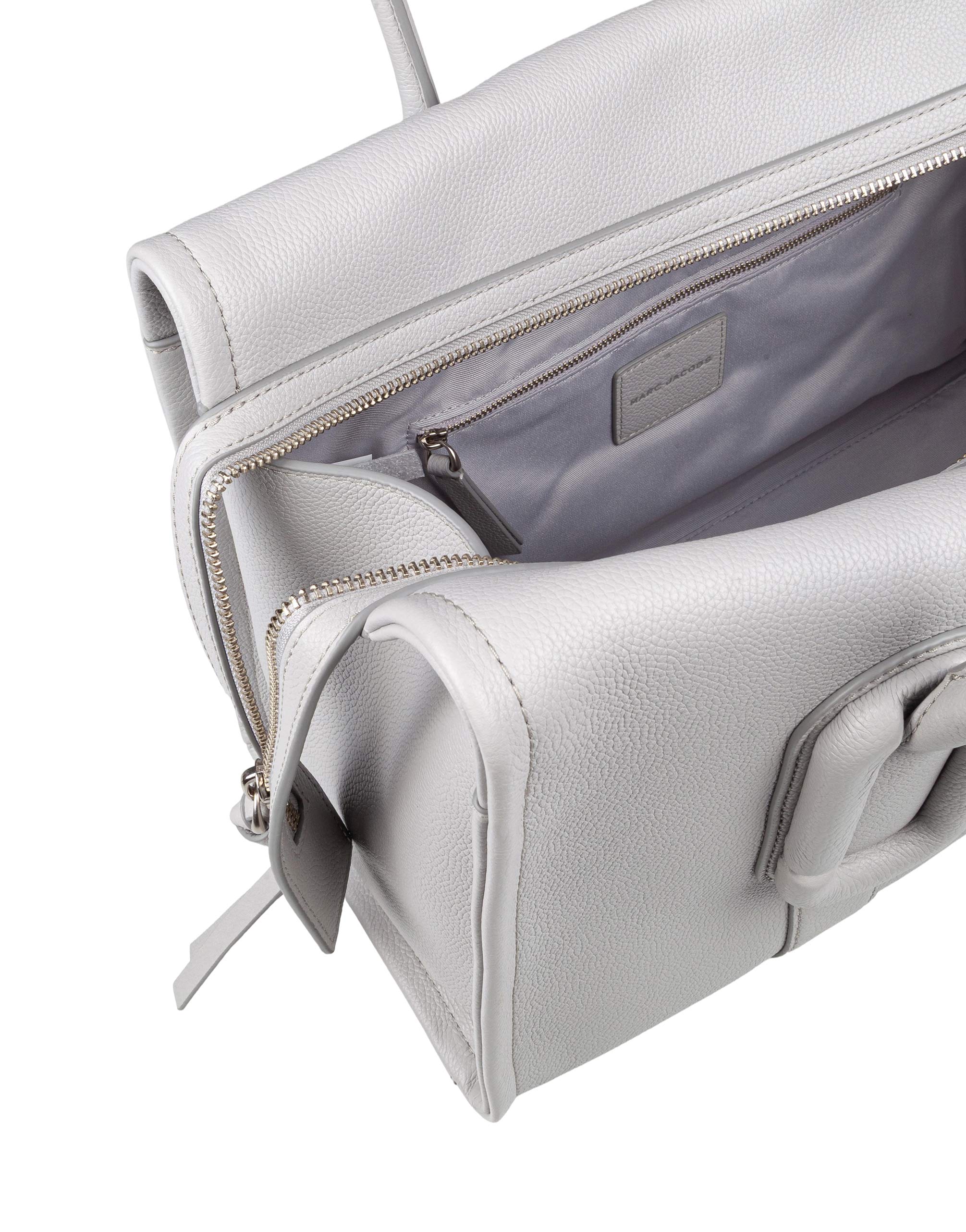 MARC JACOBS CITY TOTE IN PELLE GRIGIA