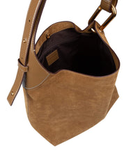 MARC JACOBS BORSA LARGE BUCKET IN SUEDE E PELLE