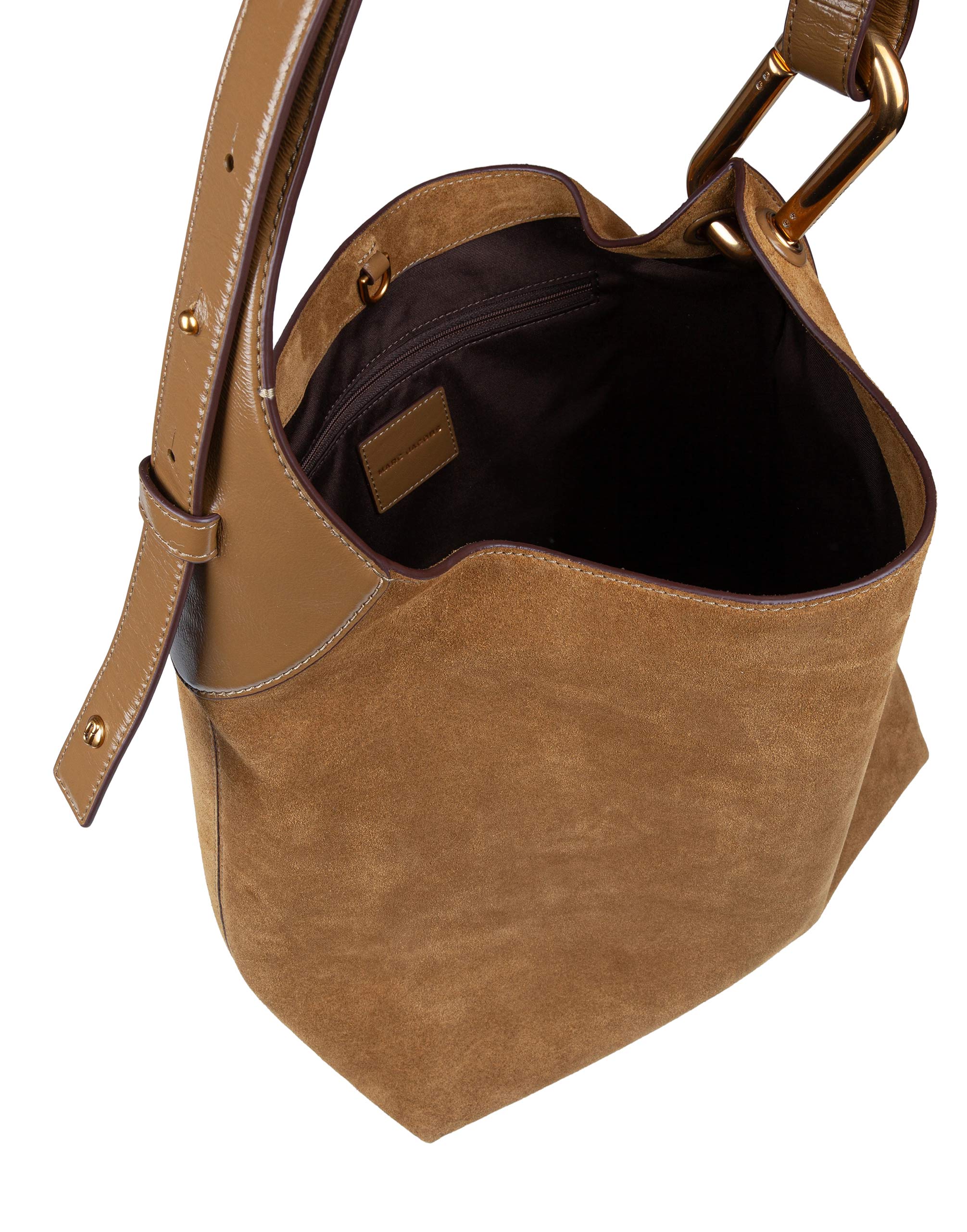 MARC JACOBS BORSA LARGE BUCKET IN SUEDE E PELLE
