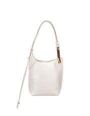 MARC JACOBS BORSA SMALL BUCKET IN PELLE BIANCA
