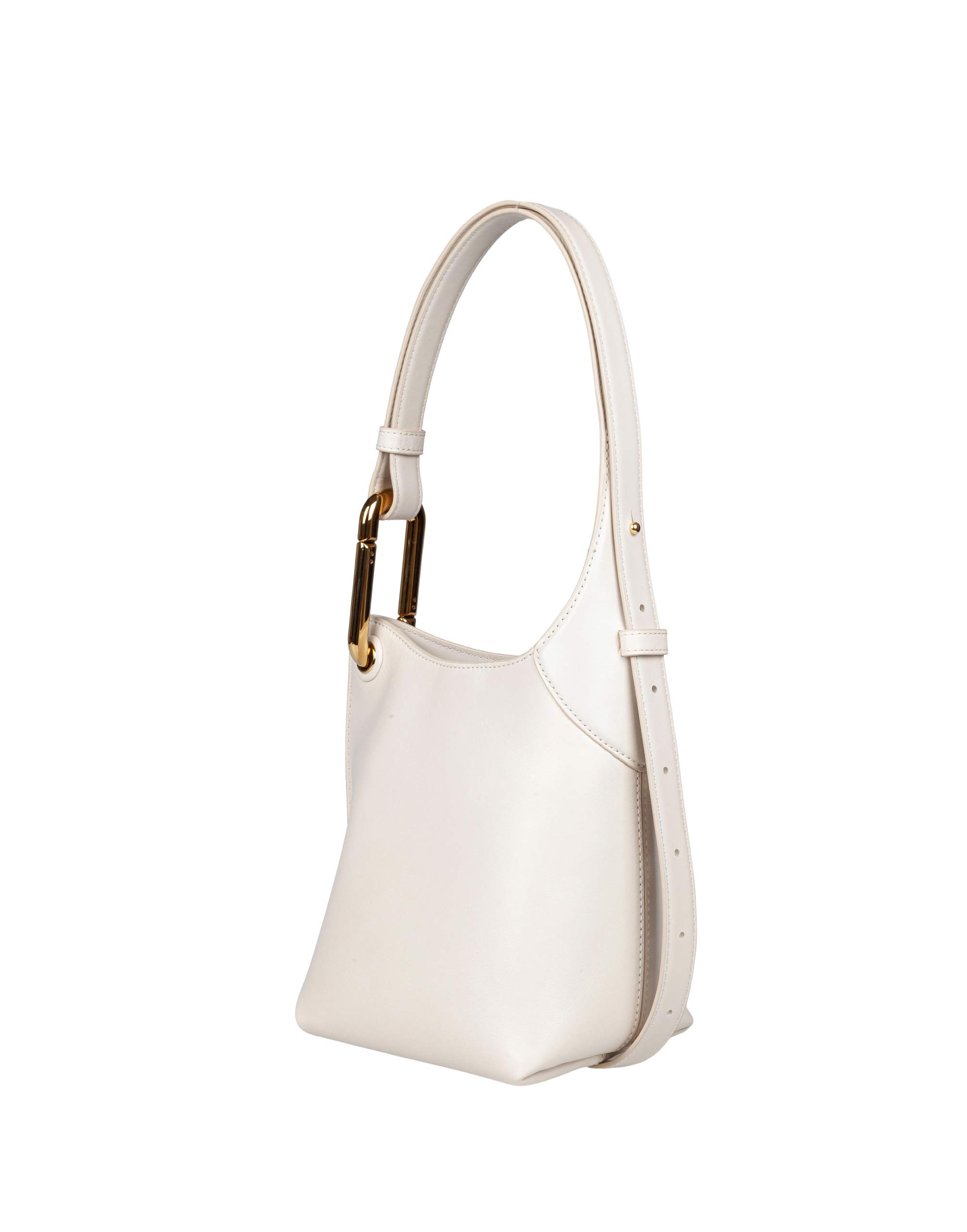 MARC JACOBS BORSA SMALL BUCKET IN PELLE BIANCA