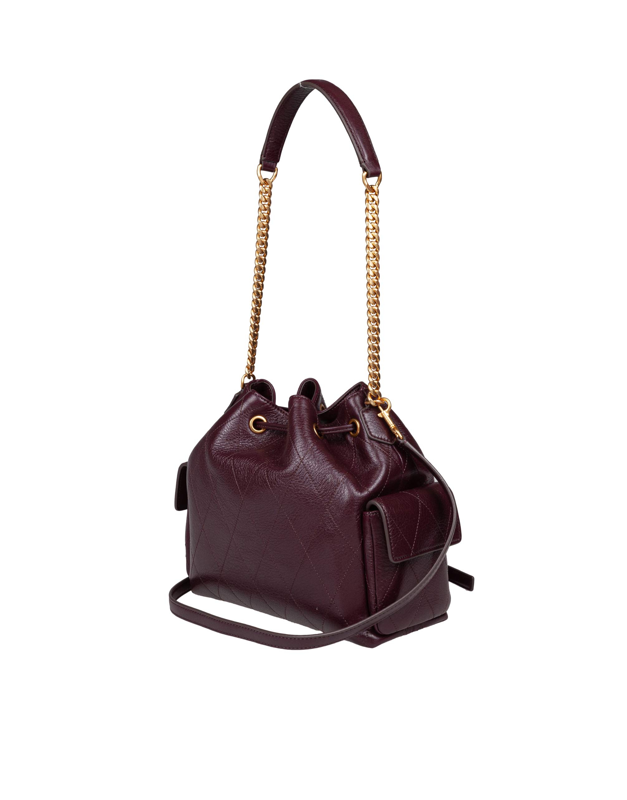 TORY BURCH BORSA SECCHIELLO CHARLIE QUILTED BORDEAUX
