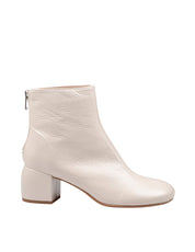 AGL BOOTIE BLOWY TRONCHETTO IN PELLE COLORE GESSO