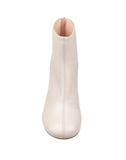 AGL BOOTIE BLOWY TRONCHETTO IN PELLE COLORE GESSO