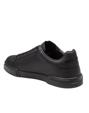DOLCE & GABBANA PORTOFINO SNEAKERS IN BLACK NAPPA LEATHER