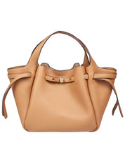 TORY BURCH ROMY TOTE BAG IN TIRAMISU LEATHER