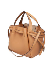 TORY BURCH ROMY TOTE BAG IN TIRAMISU LEATHER