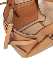 TORY BURCH ROMY TOTE BAG IN TIRAMISU LEATHER