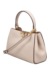 TORY BURCH ELEANOR SOFT MINI SATCHEL IN PELLE STONE