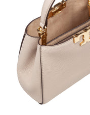 TORY BURCH ELEANOR SOFT MINI SATCHEL IN PELLE STONE