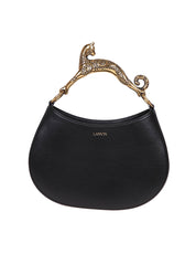 LANVIN BORSA HOBO CAT IN PELLE COLORE NERO