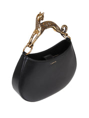 LANVIN BORSA HOBO CAT IN PELLE COLORE NERO