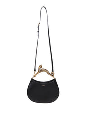 LANVIN BORSA HOBO CAT IN PELLE COLORE NERO