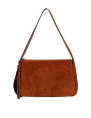 TORY BURCH BORSA A SPALLA ROMY IN SUEDE COLORE PARK BENCH