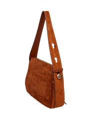TORY BURCH BORSA A SPALLA ROMY IN SUEDE COLORE PARK BENCH