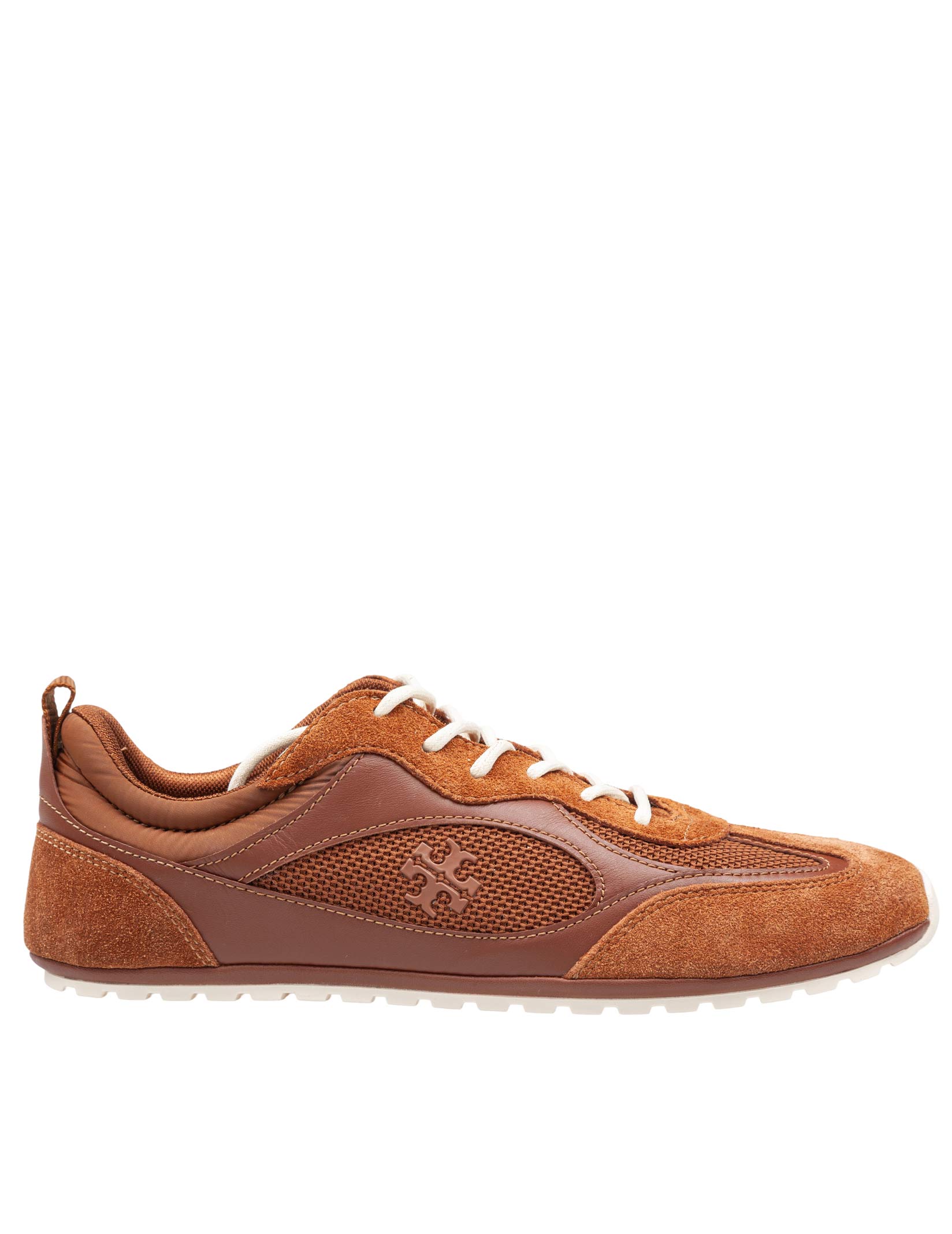 TORY BURCH SNEAKERS FIELD IN SUEDE COLORE COGNAC