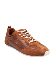 TORY BURCH SNEAKERS FIELD IN SUEDE COLORE COGNAC