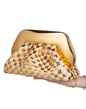 THE MOIRE TIA MICRO WEAVED STRAW LAMINATED