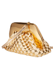 THE MOIRE TIA MICRO WEAVED STRAW LAMINATED