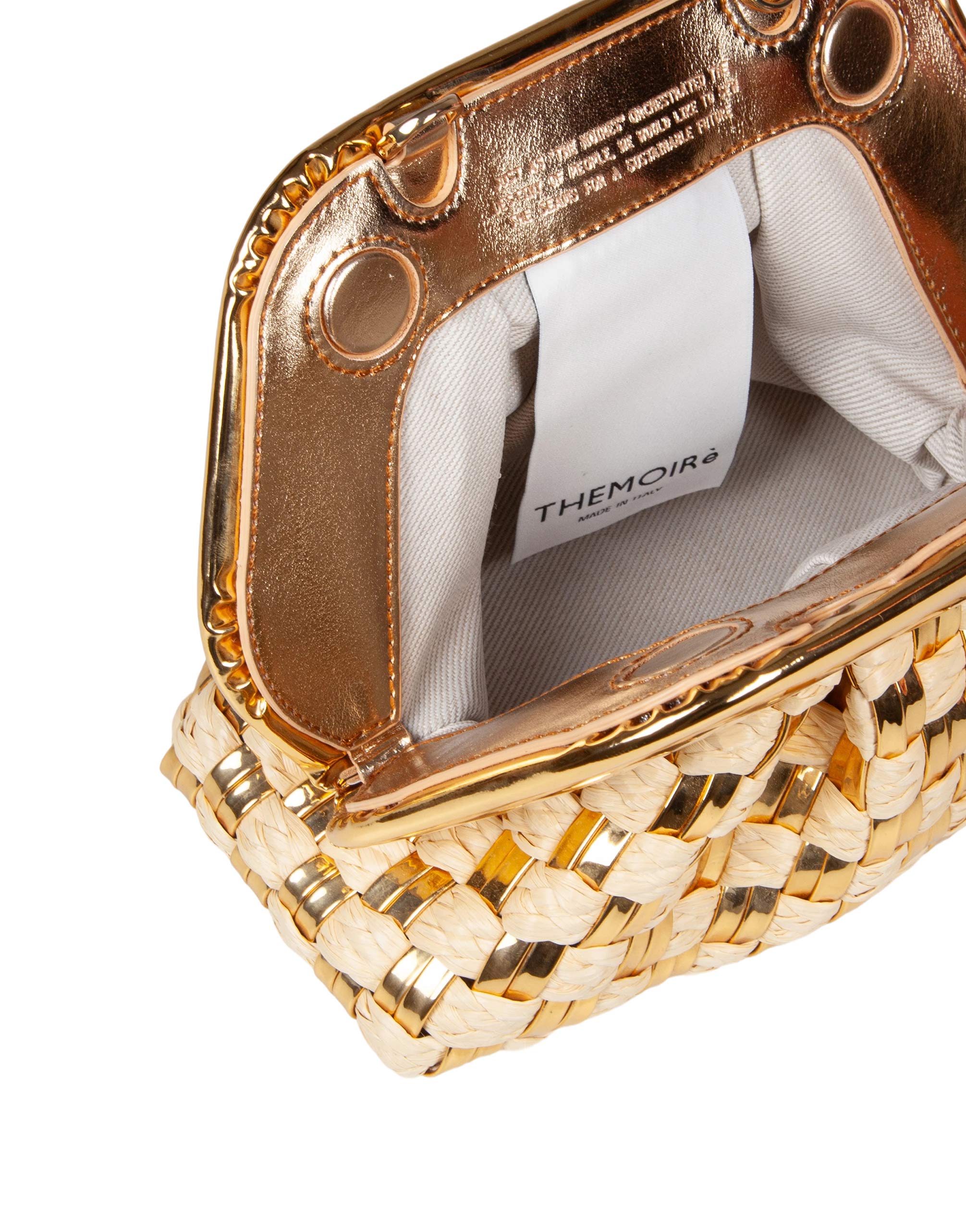 THE MOIRE GEA MICRO WEAVED STRAW LAMINATED