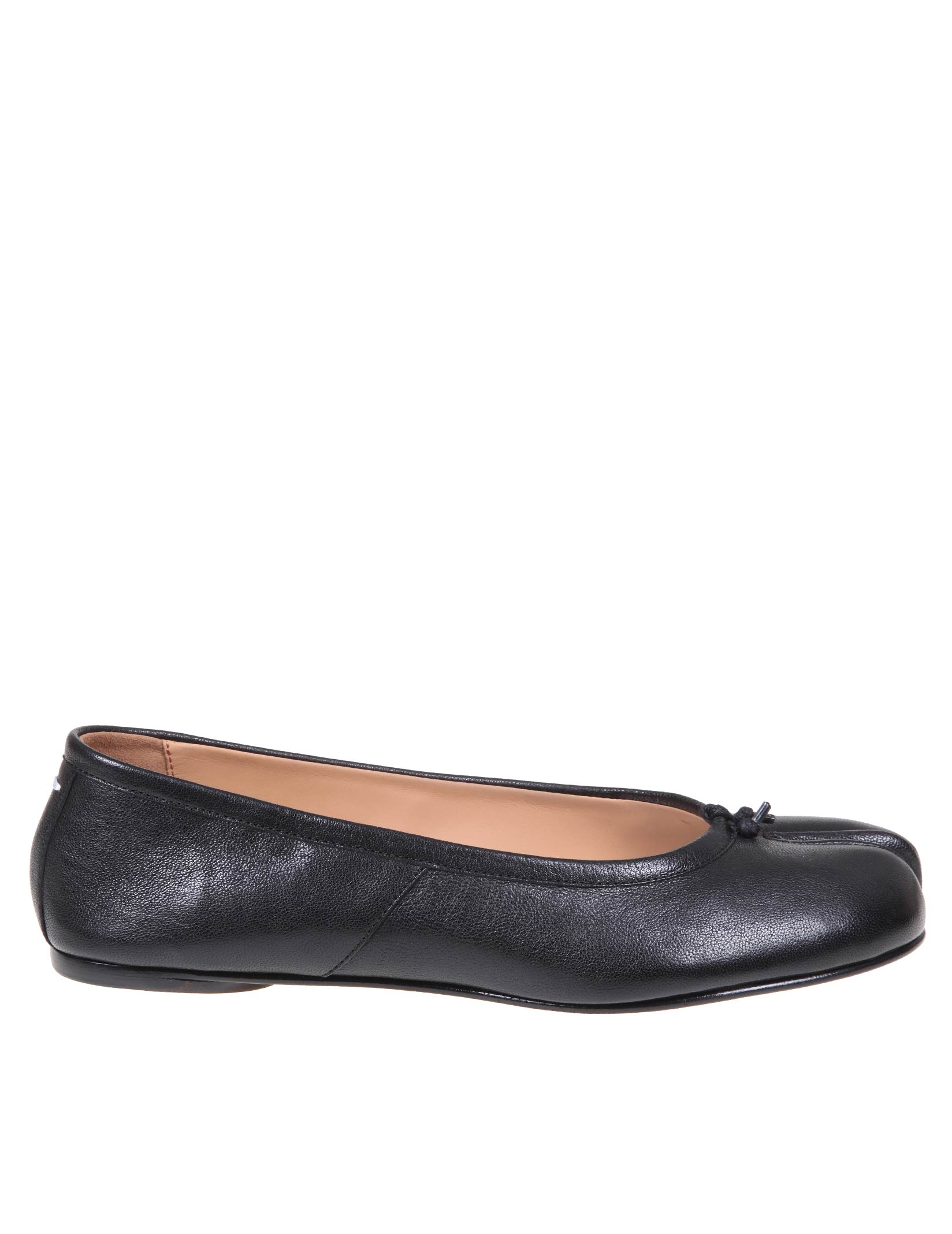 MAISON MARGIELA BALLERINA TABI IN PELLE NERA