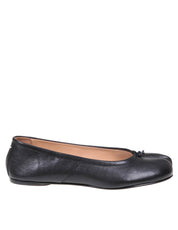 MAISON MARGIELA BALLERINA TABI IN PELLE NERA