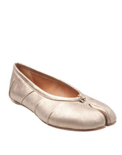 MAISON MARGIELA BALLERINA TABI IN PELLE METALLIZZATA